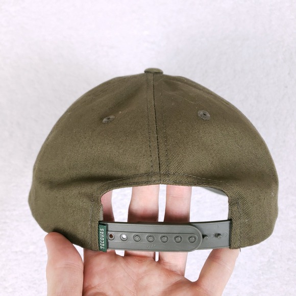 Tecovas Snapback Hat OSFA Embroidered Logo Patch Olive Green Western Gorpcore - Picture 3 of 11